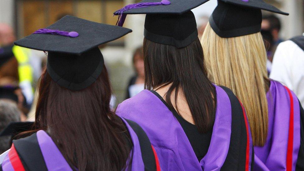 A generic photo of students at a university graduation ceremony