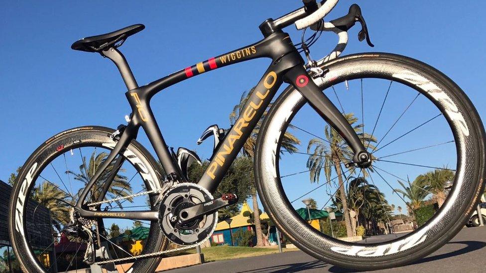 A Team Wiggins bike which was stolen