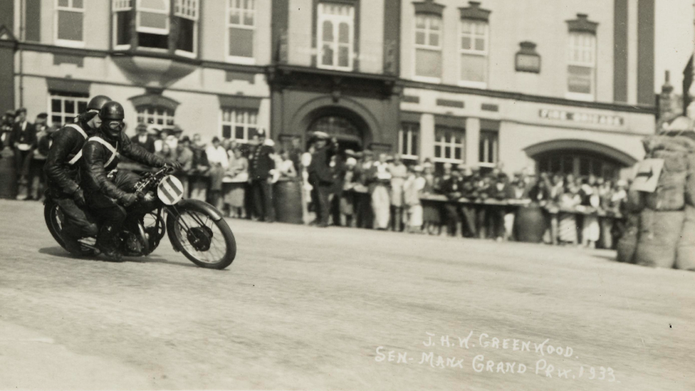 J H W Greenwood, winner of the 1933 Senior Manx Grand Prix