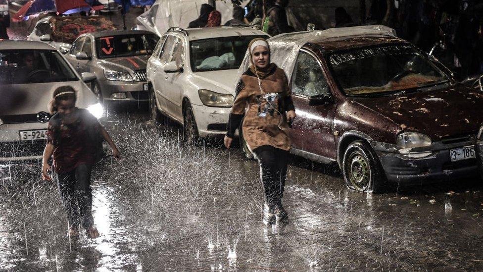 Rain storm in Khan Yunis, 13 November 2023