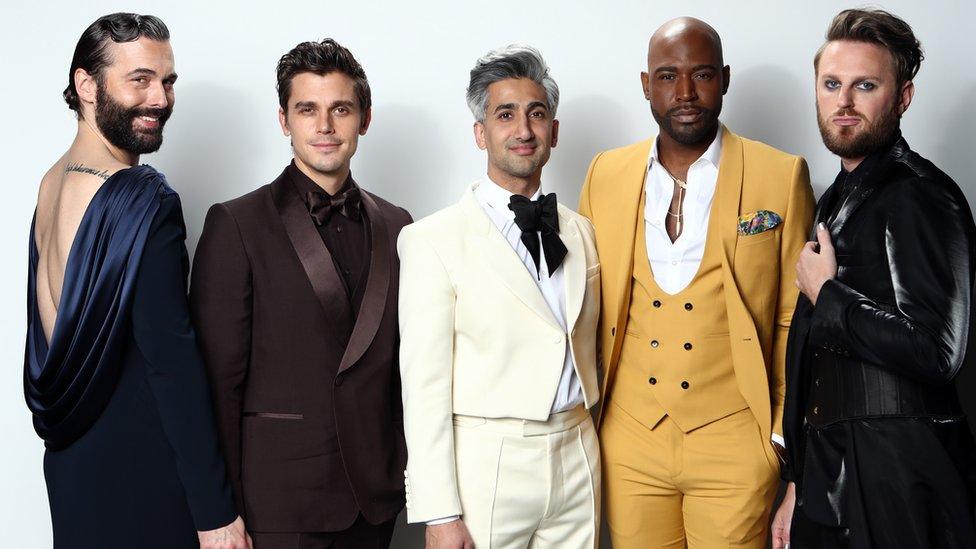 Jonathan Van Ness, Antoni Porowski, Tan France, Karamo Brown and Bobby Berk