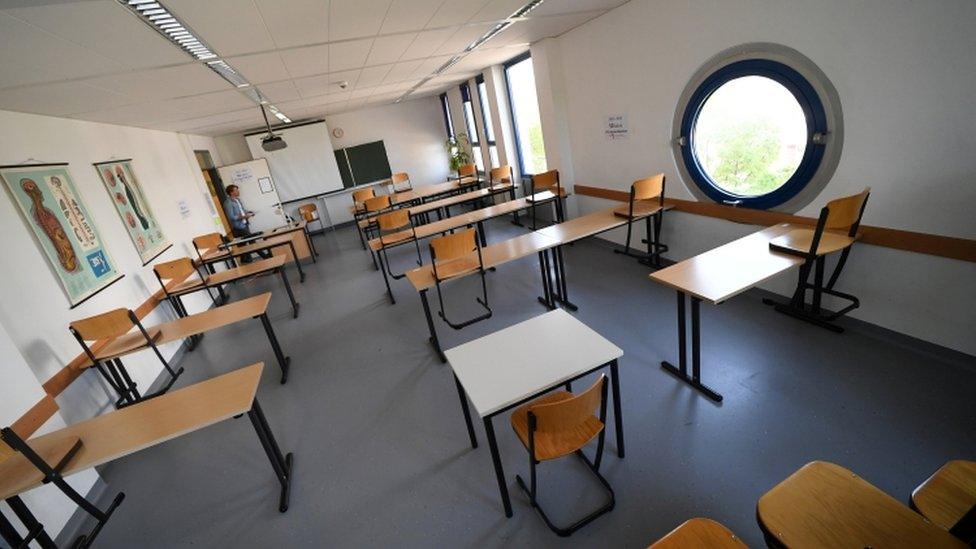 empty classroom