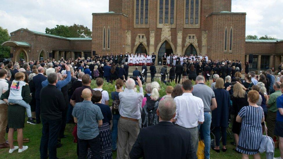 Proclamation ceremony at Guildford Cathedral