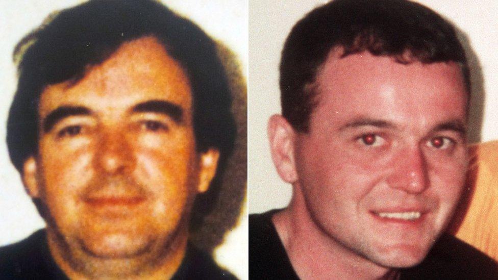 Eamon Fox, 44, and Gary Convie, 24, were shot dead in 1994