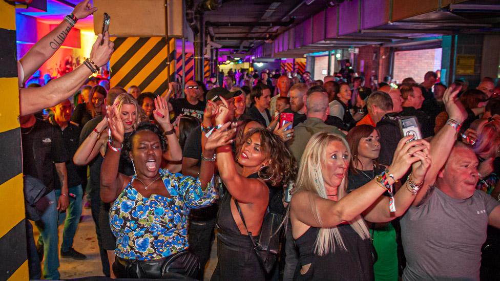 Revellers at the Hacienda 40th anniversary party