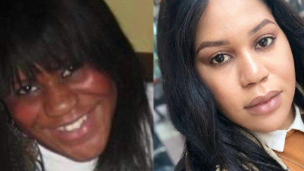 Skin colour before and after using the cream