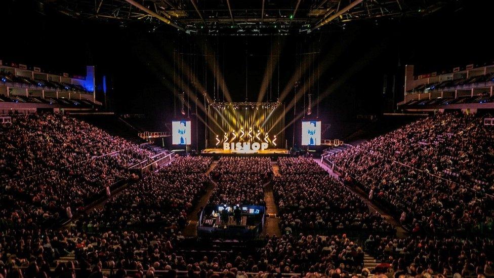 Comedy fans at the O2 Arena in London