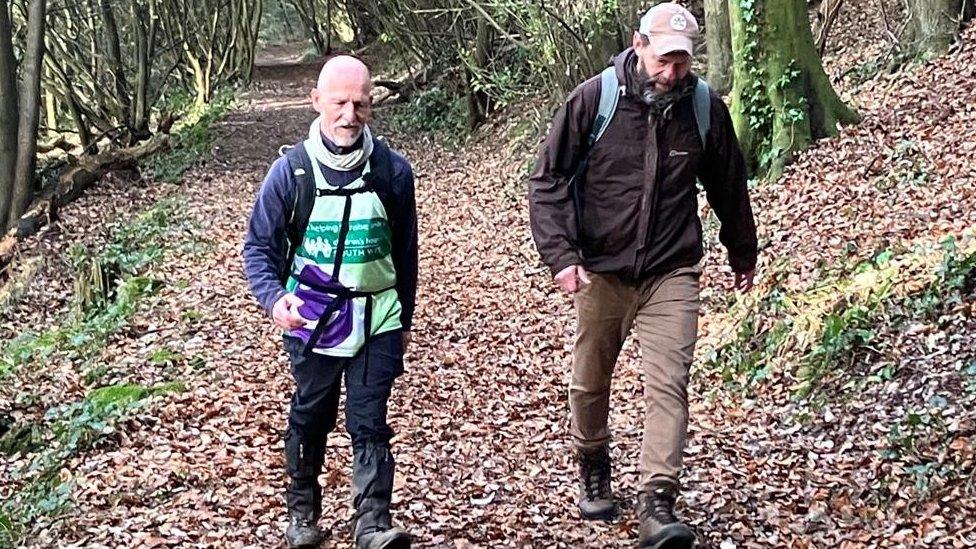 Martin Syrett and landlord Pete Dommet