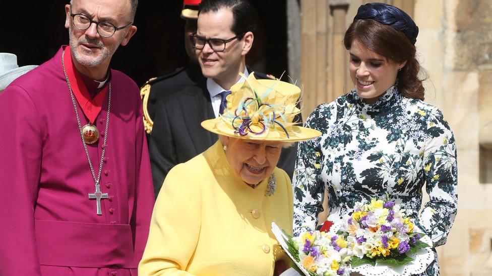 Queen and Princess Eugenie