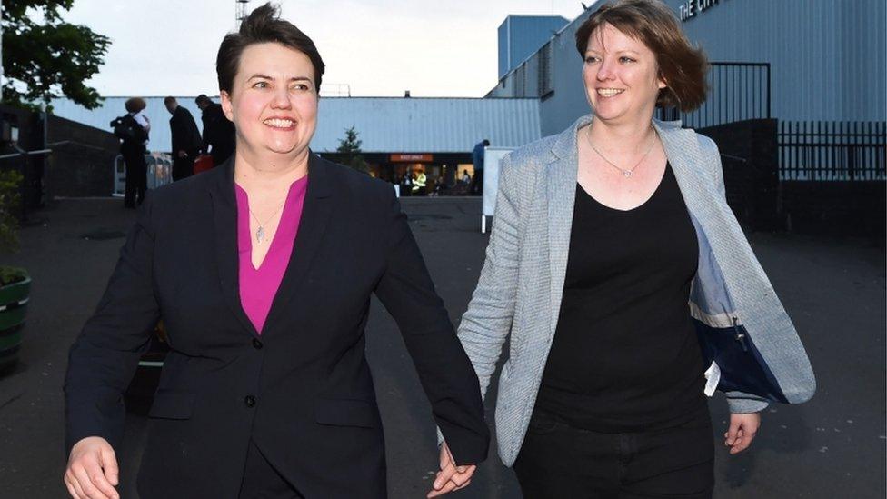 Ruth Davidson and Jen Wilson