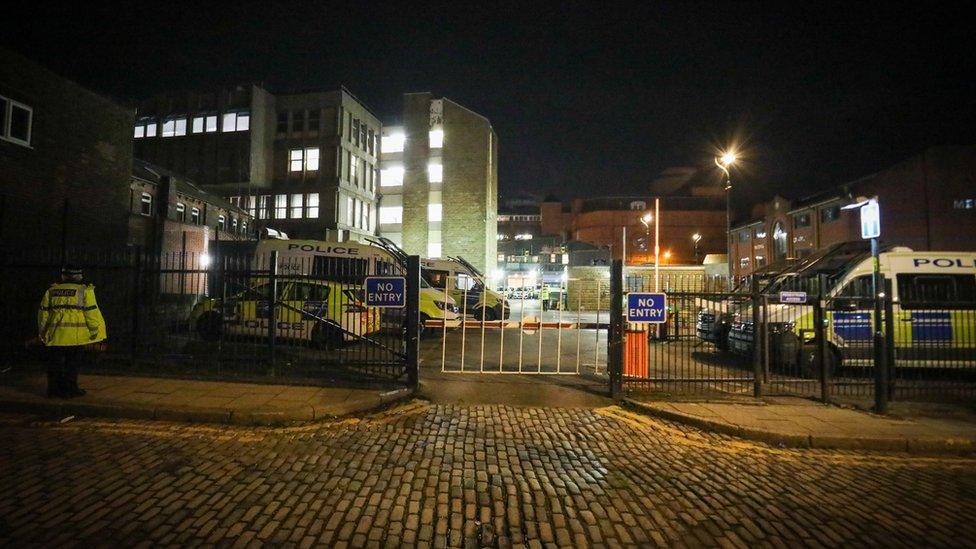 Oldham police station car park