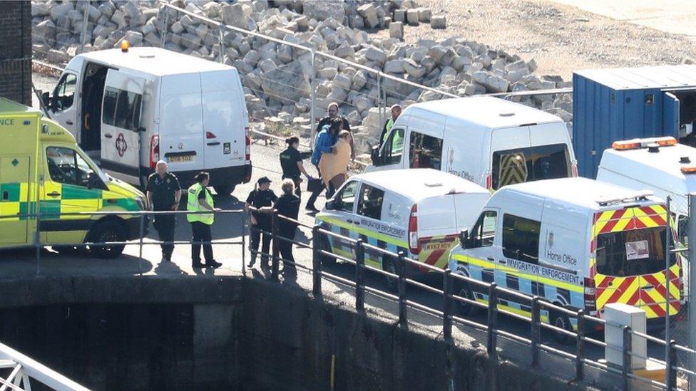 Migrants in Dover