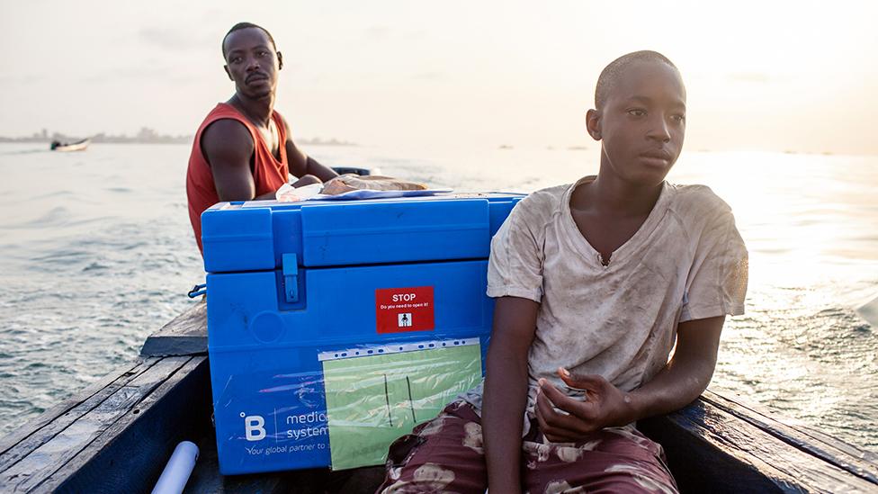 Vaccine delivery in ice boxes