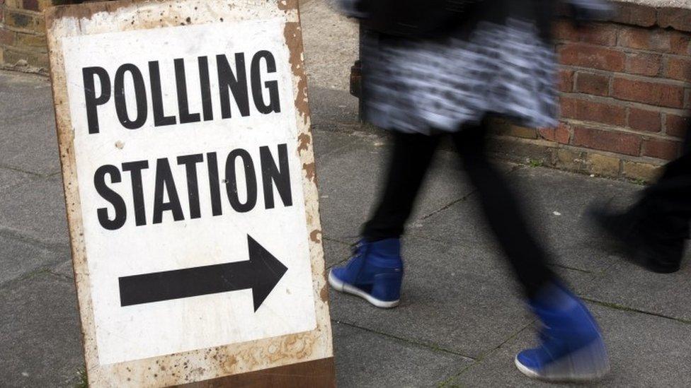 A polling station