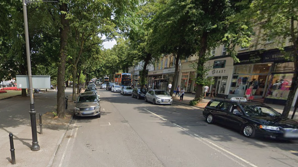 Google maps image of the Promenade in Cheltenham