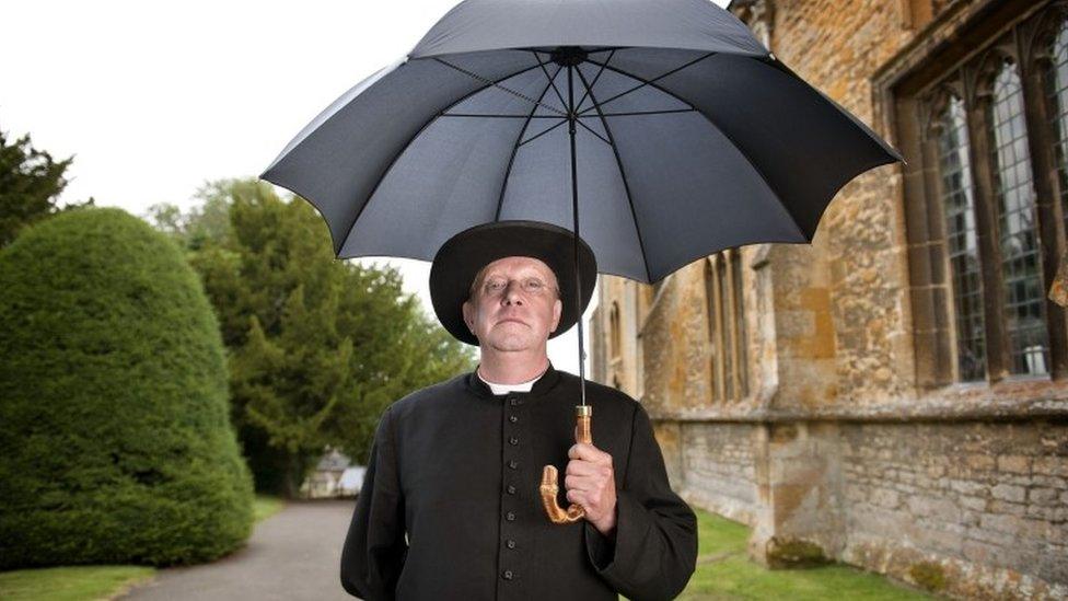 Mark Williams starred as Father Brown in a 2012 BBC production