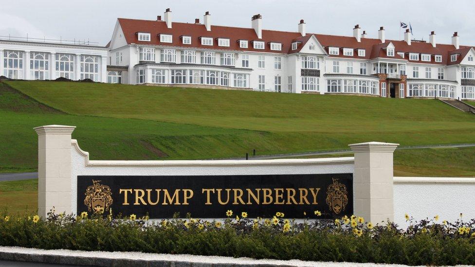 The Trump Turnberry golf resort in Scotland