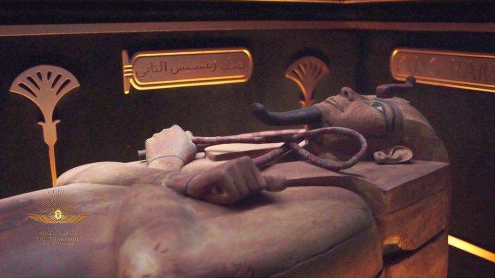 The mummy of King Ramses II