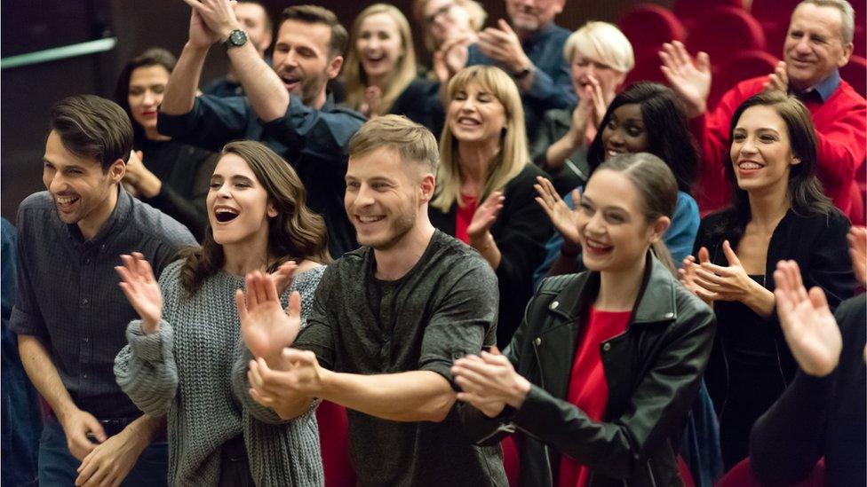 Standing ovation at the theatre