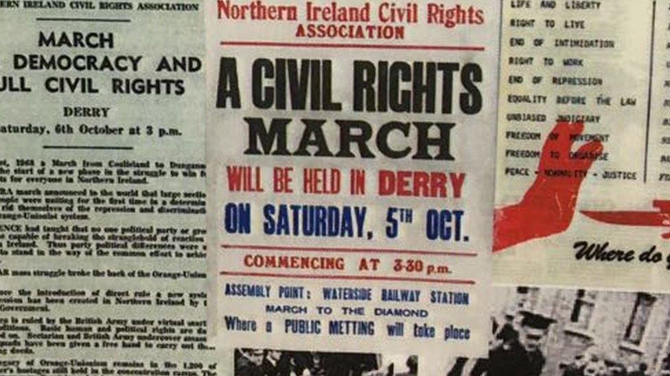 northern Ireland civil rights poster