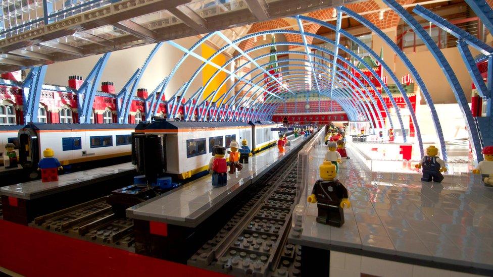 Inside the Lego St Pancras Station