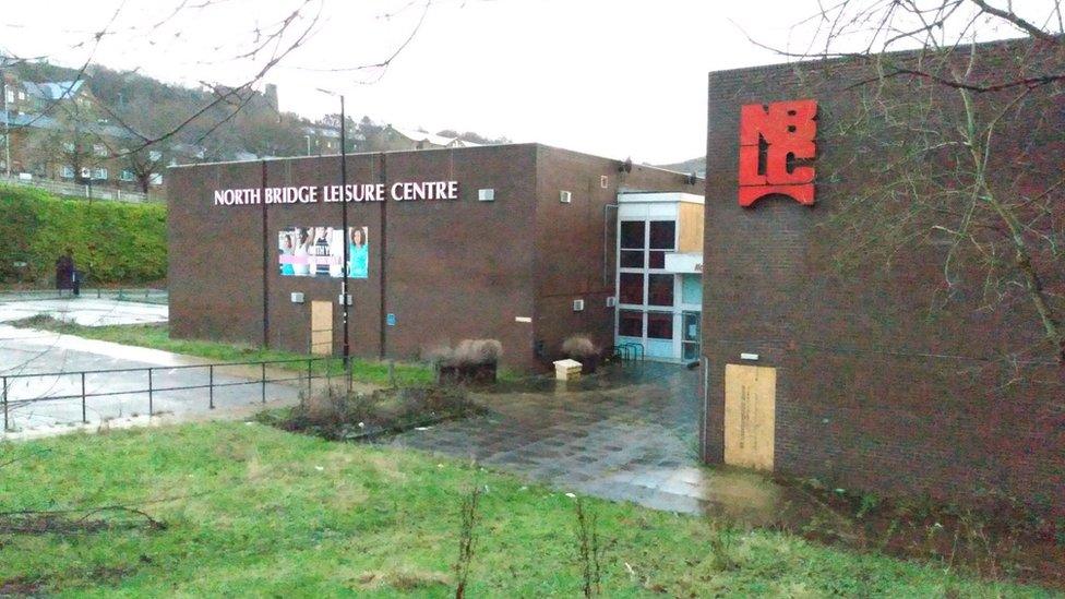 The old leisure centre in Halifax