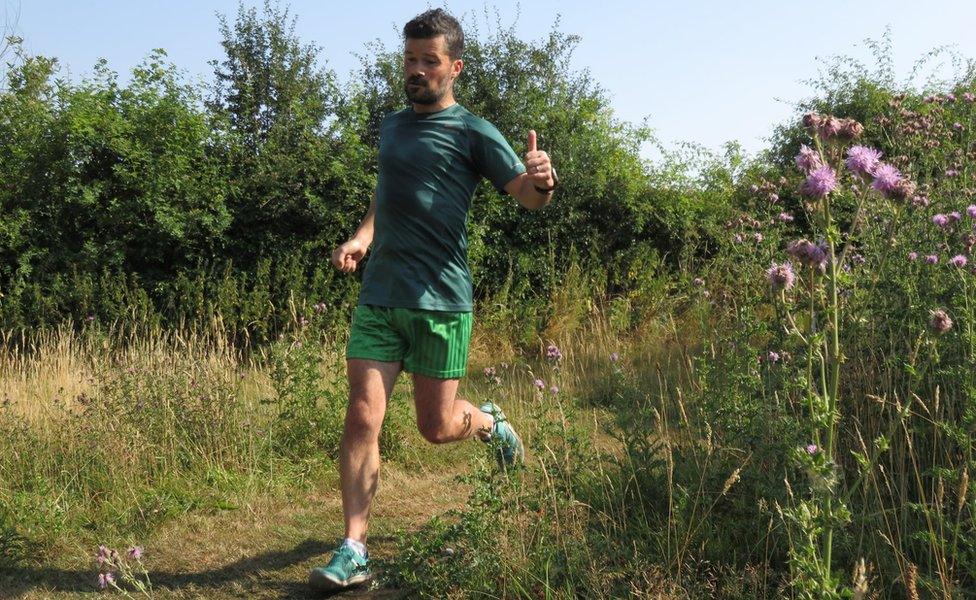 Robin Harper taking part in a Parkrun