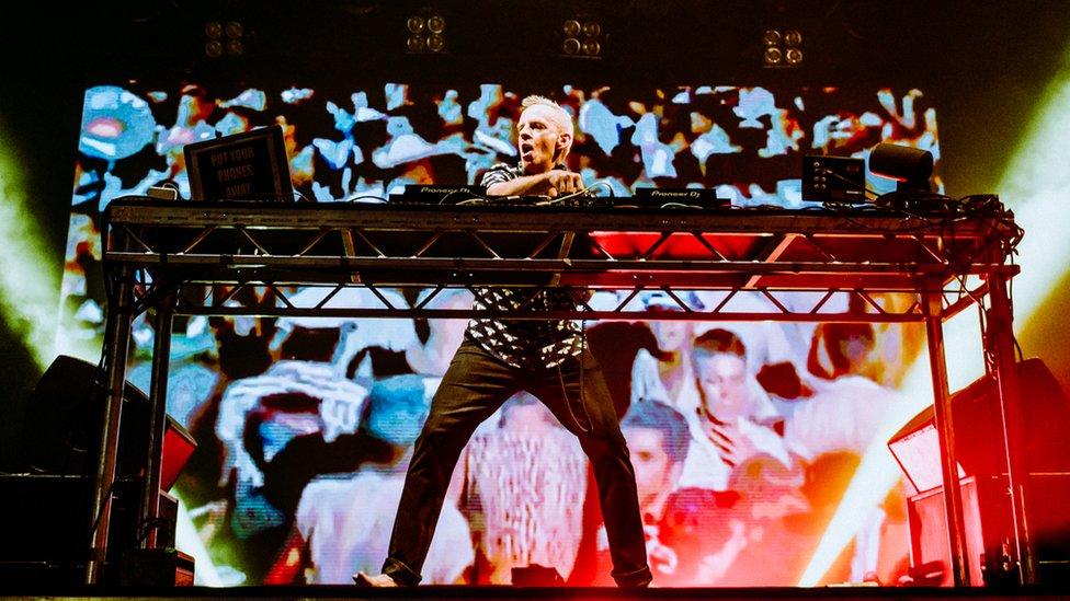 Love Saves The Day headliner Fatboy Slim on stage