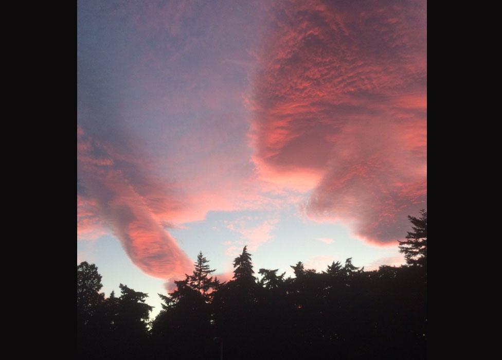 Evening sky seen from Invergordon