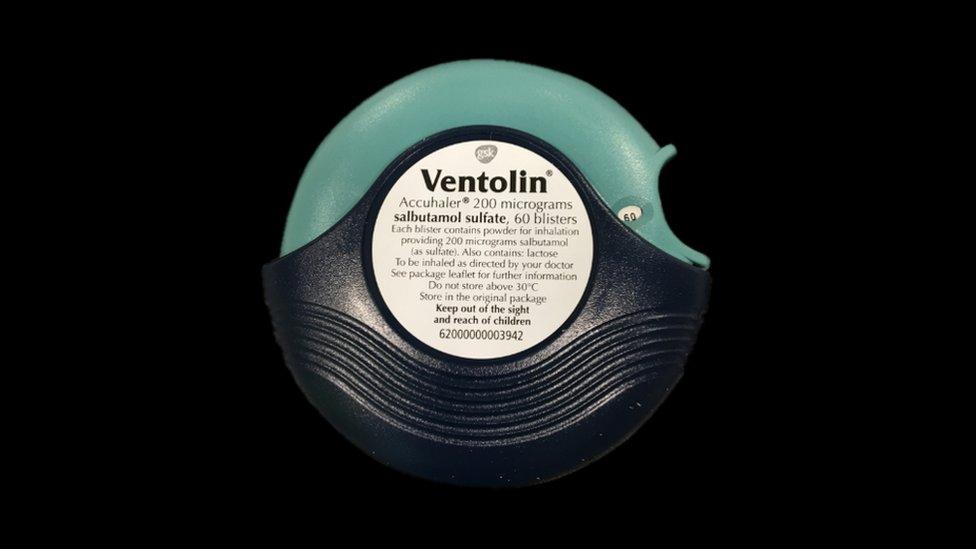 Ventolin Accuhaler, an asthma inhaler