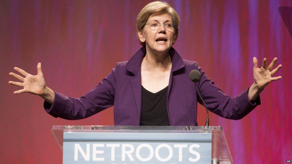 Massachusetts Senator Elizabeth Warren.