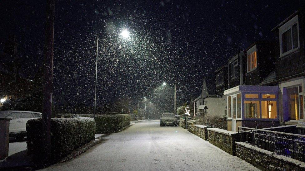 snow in Dumfries