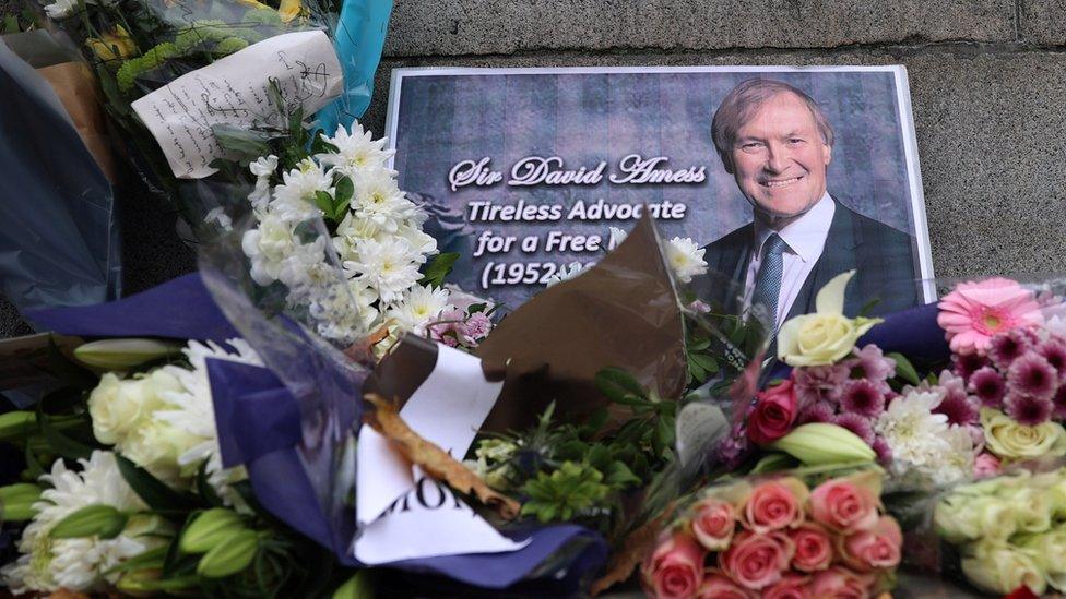 Memorial to Sir David Amess