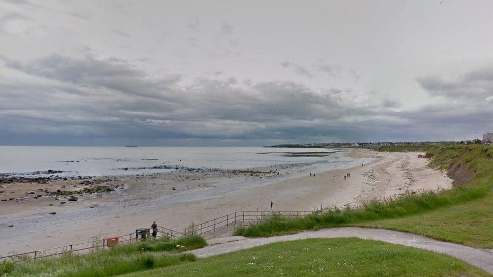 The beach at Whitley Bay