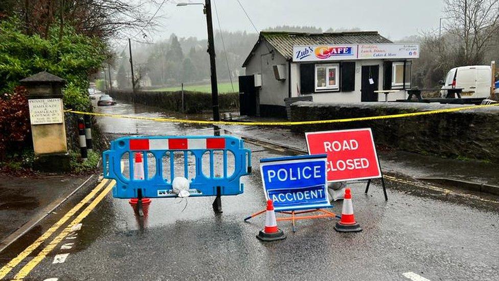 Flooded road