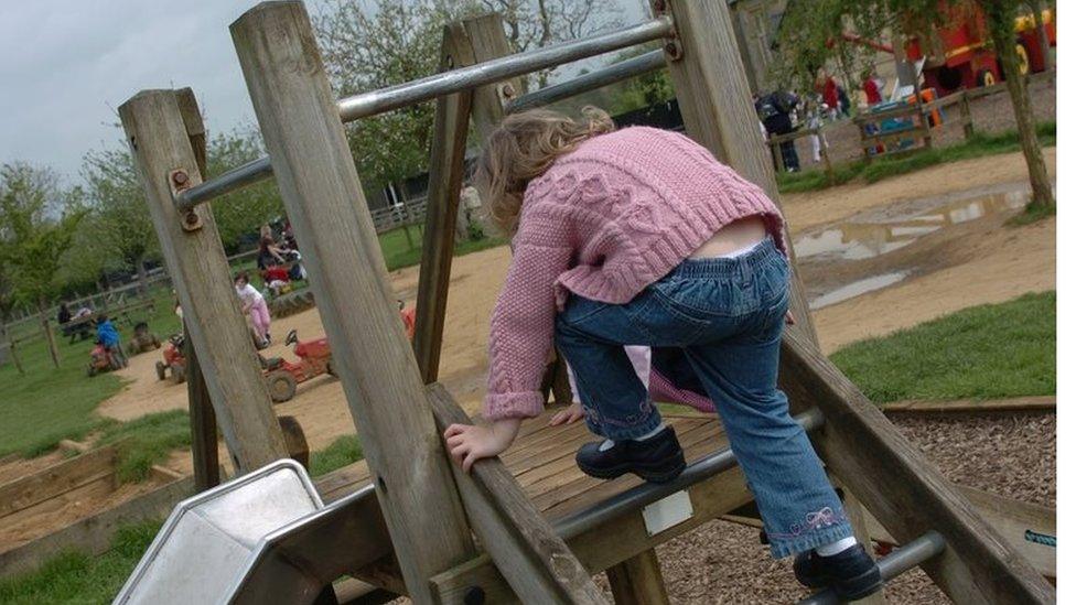 Child in a playground