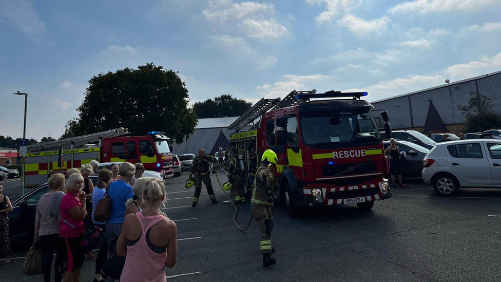 People outside Martlesham Leisure