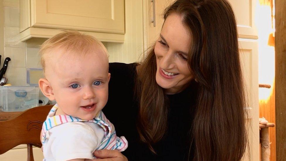 Laura Halford and daughter Mabel