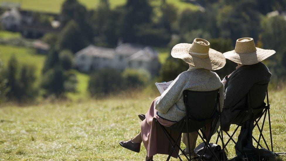 Pensioners and view