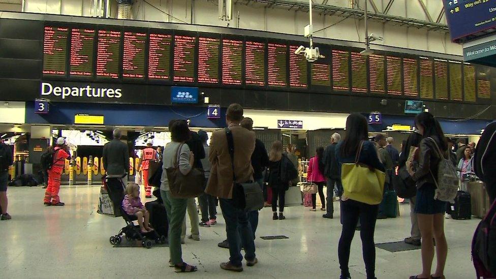 Passengers at Waterloo