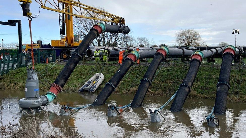 Pumps on the Somerset Levels