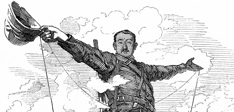 Punch cartoon from 1892 depicting Cecil Rhodes