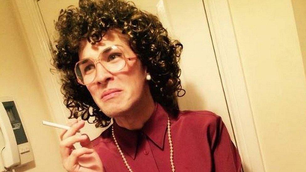 Martyn Hett dressed as soap character Deirdre Barlow