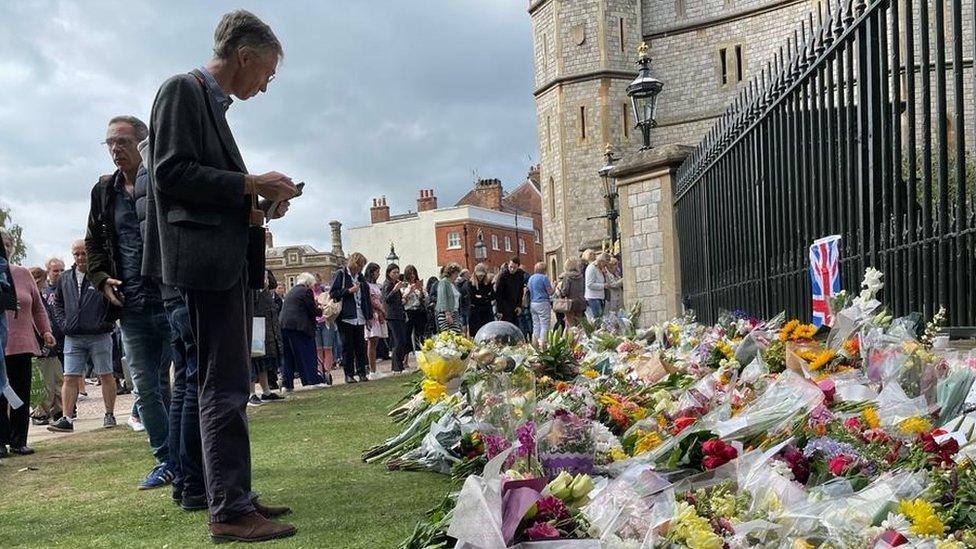 Mourners in Windsor