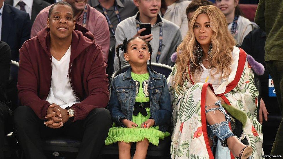 Jay Z and family