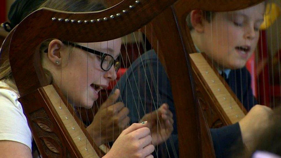 School musicians in Cardiff