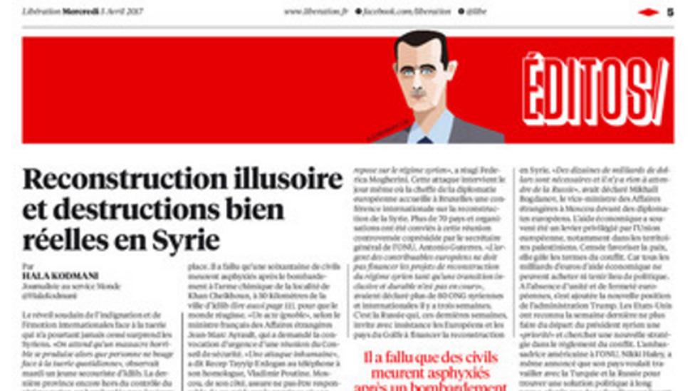 Screengrab from French paper Liberation