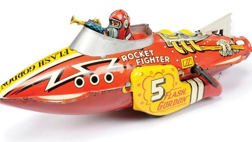 Flash Gordon rocket ship toy