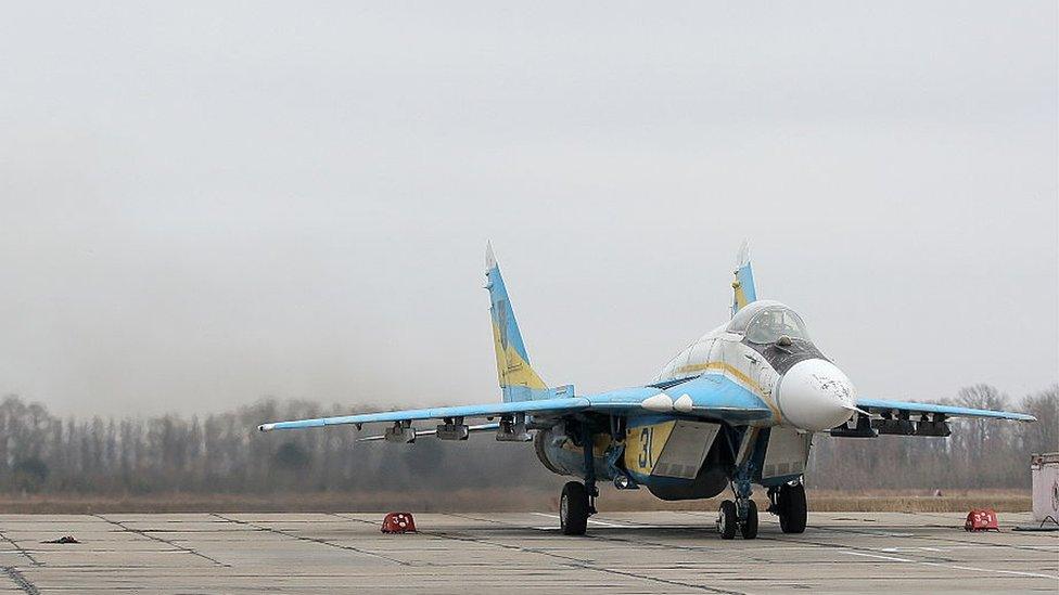 A Ukrainian MiG-29