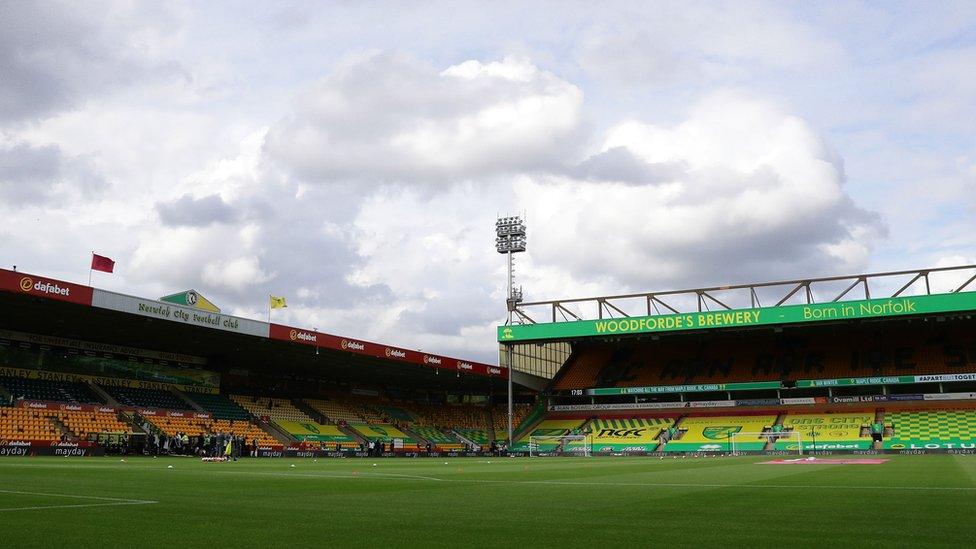 Carrow Road ground.